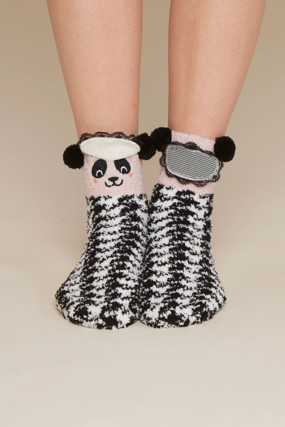 Accessori noidinotte | Calzini Donna Antiscivolo Panda Pull