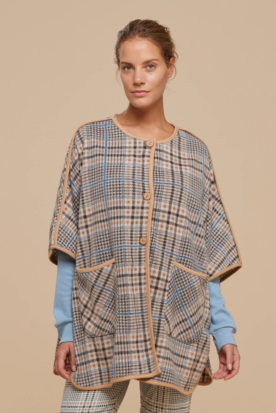 Donna noidinotte | Vestaglia Poncho Donna Micropile Yuppie