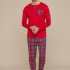 Uomo noidinotte | Pigiama Uomo Caldo Cotone Mix Scottish