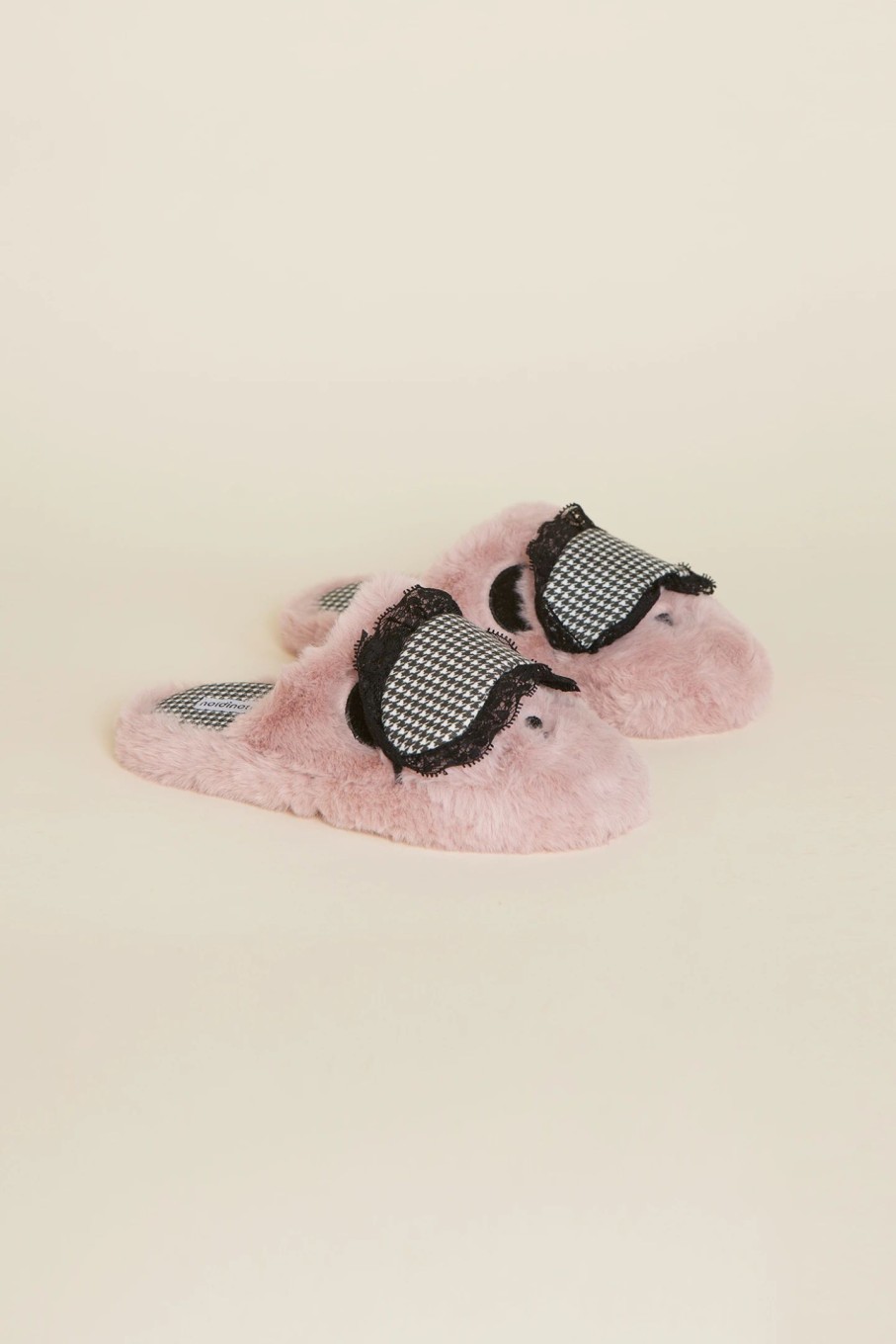 Calzature noidinotte | Pantofola Donna Coral E Cotone Panda