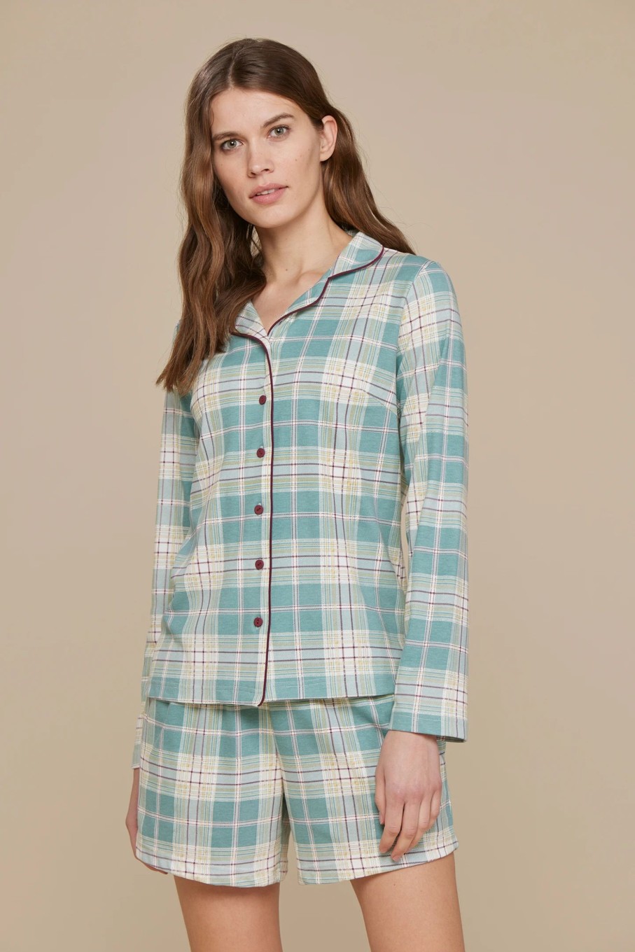 Donna noidinotte | Pigiama Donna Caldo Cotone Tartan Party