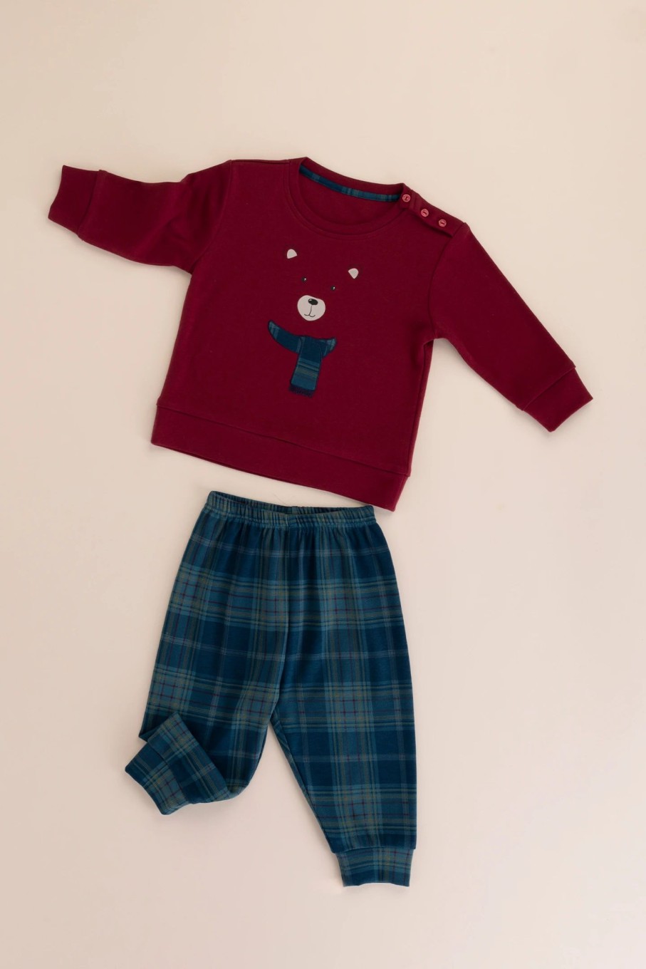 Bambino noidinotte Pigiami E Vestaglie | Pigiama Neonata/O Caldo Cotone Xmax Bear