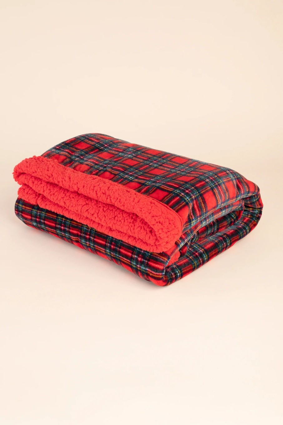 Accessori noidinotte | Plaid Doppiato 130 X 160 Cm Coral E Eco Agnellino Scottish